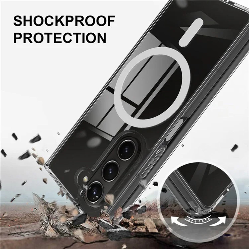 Capa MagSafe para Samsung Galaxy Z Fold6 F956, Techsuit, Pro, Transparente