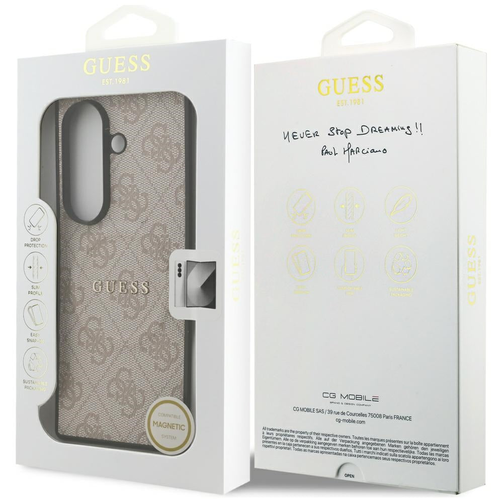Capa MagSafe para Samsung Galaxy Z Fold7 F966, Guess, 4G Classic, Rosa