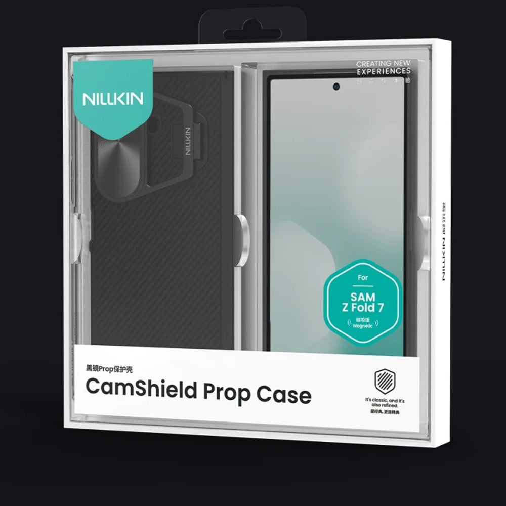 Capa MagSafe para Samsung Galaxy Z Fold7 F966, Nillkin, CamShield Prop com Tampa de Lente Metálica, Preta