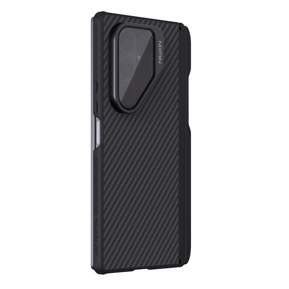 Capa MagSafe para Samsung Galaxy Z Fold7 F966, Nillkin, CarboProp com Tampa de Lente Preta Transparente e Suporte para S-Pen, Preta