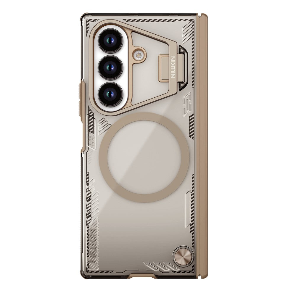 Capa MagSafe para Samsung Galaxy Z Fold7 F966, Nillkin, Iceblade Prop com Recorte para Câmara, Castanha