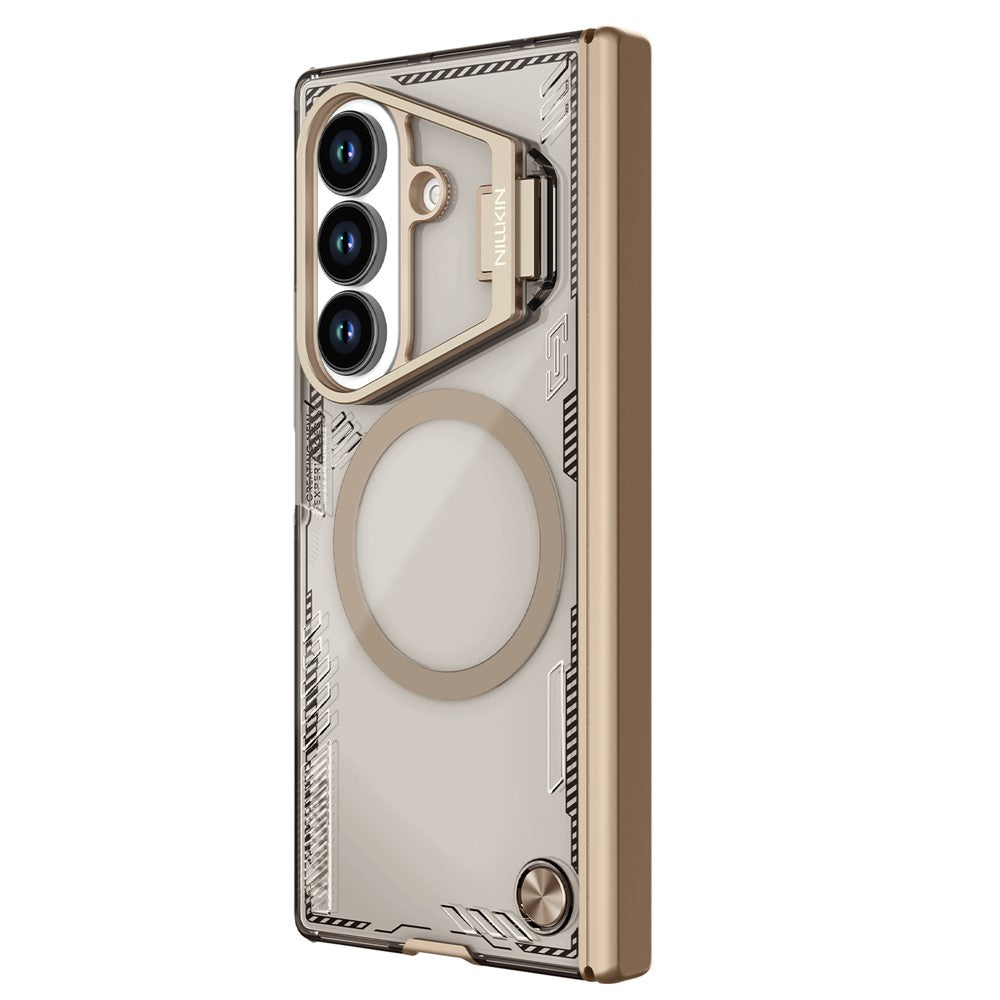 Capa MagSafe para Samsung Galaxy Z Fold7 F966, Nillkin, Iceblade Prop com Recorte para Câmara, Castanha