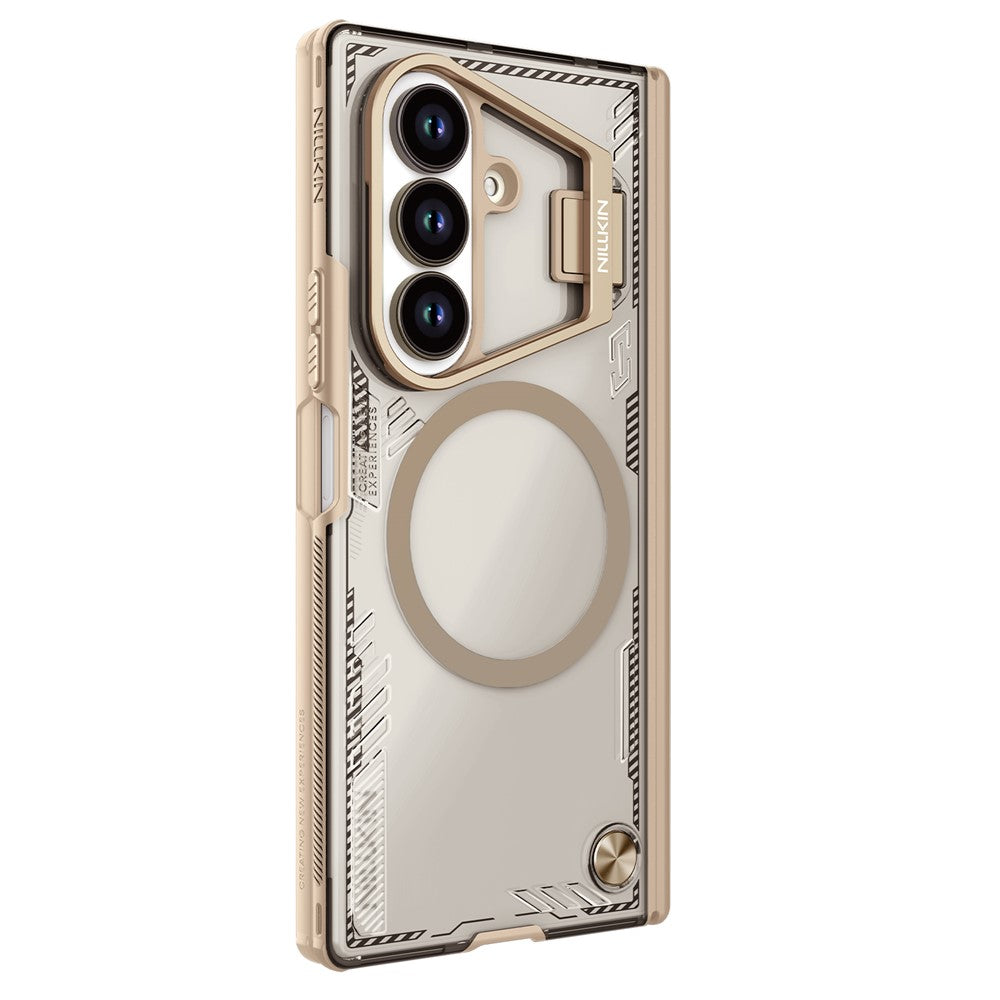 Capa MagSafe para Samsung Galaxy Z Fold7 F966, Nillkin, Iceblade Prop com Recorte para Câmara, Castanha