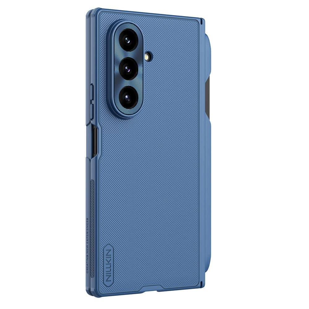 Capa MagSafe para Samsung Galaxy Z Fold7 F966, Nillkin, Super Frosted Shield com Suporte para Caneta, Azul