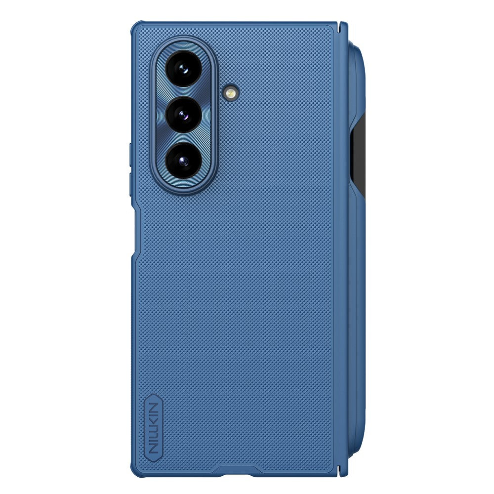Capa MagSafe para Samsung Galaxy Z Fold7 F966, Nillkin, Super Frosted Shield com Suporte para Caneta, Azul