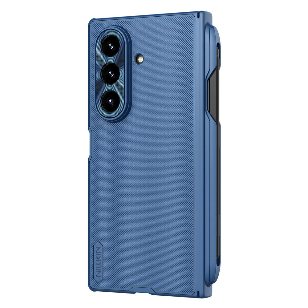 Capa MagSafe para Samsung Galaxy Z Fold7 F966, Nillkin, Super Frosted Shield com Suporte para Caneta, Azul