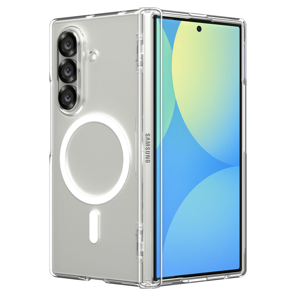 Capa MagSafe para Samsung Galaxy Z Fold7 F966, Spigen, Ultra Hybrid Pro, Transparente ACS09546