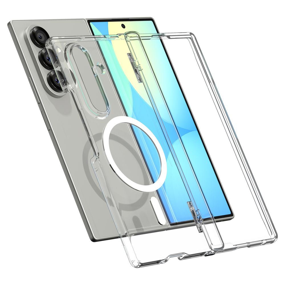 Capa MagSafe para Samsung Galaxy Z Fold7 F966, Spigen, Ultra Hybrid Pro, Transparente ACS09546