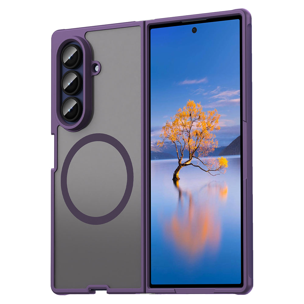 Capa MagSafe para Samsung Galaxy Z Fold7 F966, Techsuit, HaloFrost II, Roxo