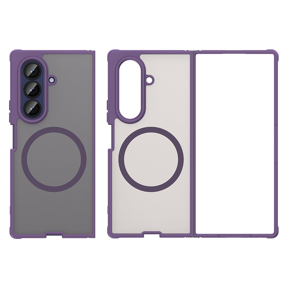 Capa MagSafe para Samsung Galaxy Z Fold7 F966, Techsuit, HaloFrost II, Roxo