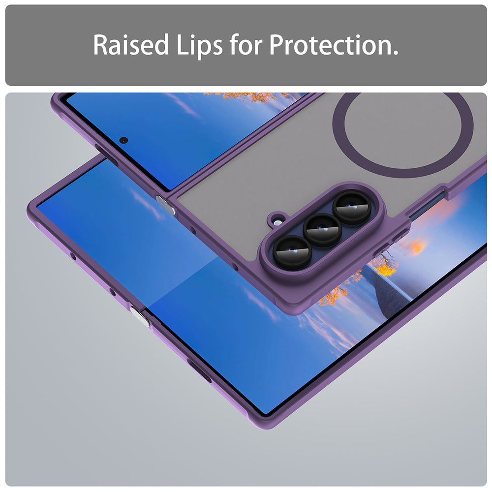 Capa MagSafe para Samsung Galaxy Z Fold7 F966, Techsuit, HaloFrost II, Roxo