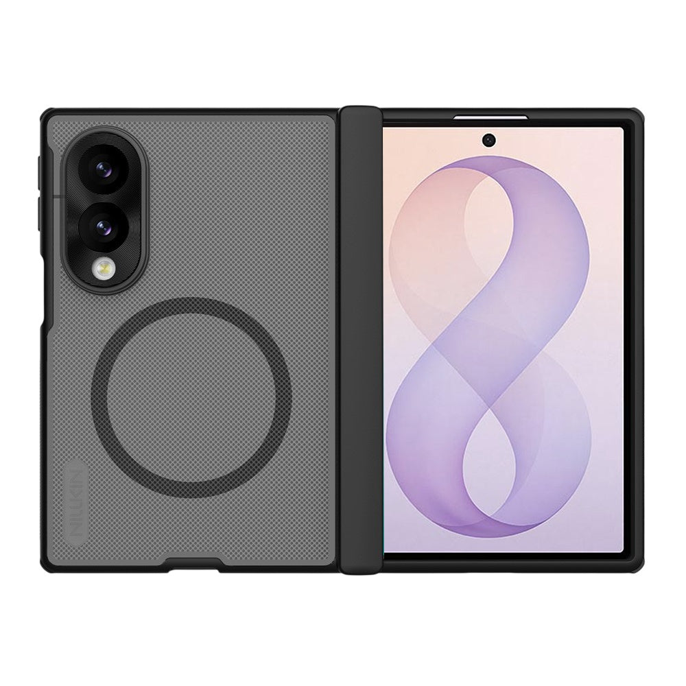 Capa MagSafe para Samsung Galaxy Z Fold8 F971, Nillkin, Super Frosted Shield, Preto Transparente