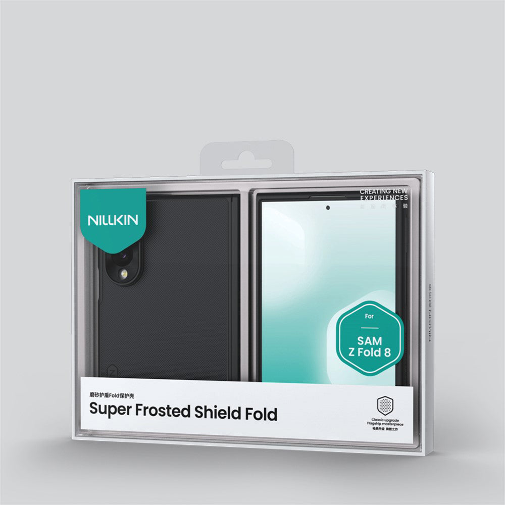 Capa MagSafe para Samsung Galaxy Z Fold8 F971, Nillkin, Super Frosted Shield, Preto Transparente