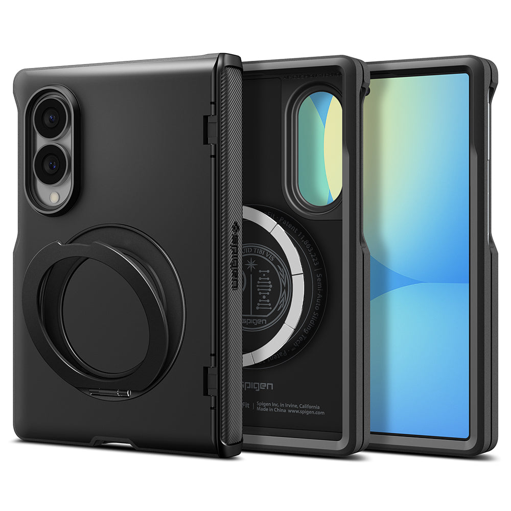 Capa MagSafe para Samsung Galaxy Z Fold8 F971, Spigen, Slim Armor Pro S, Preta ACS11779