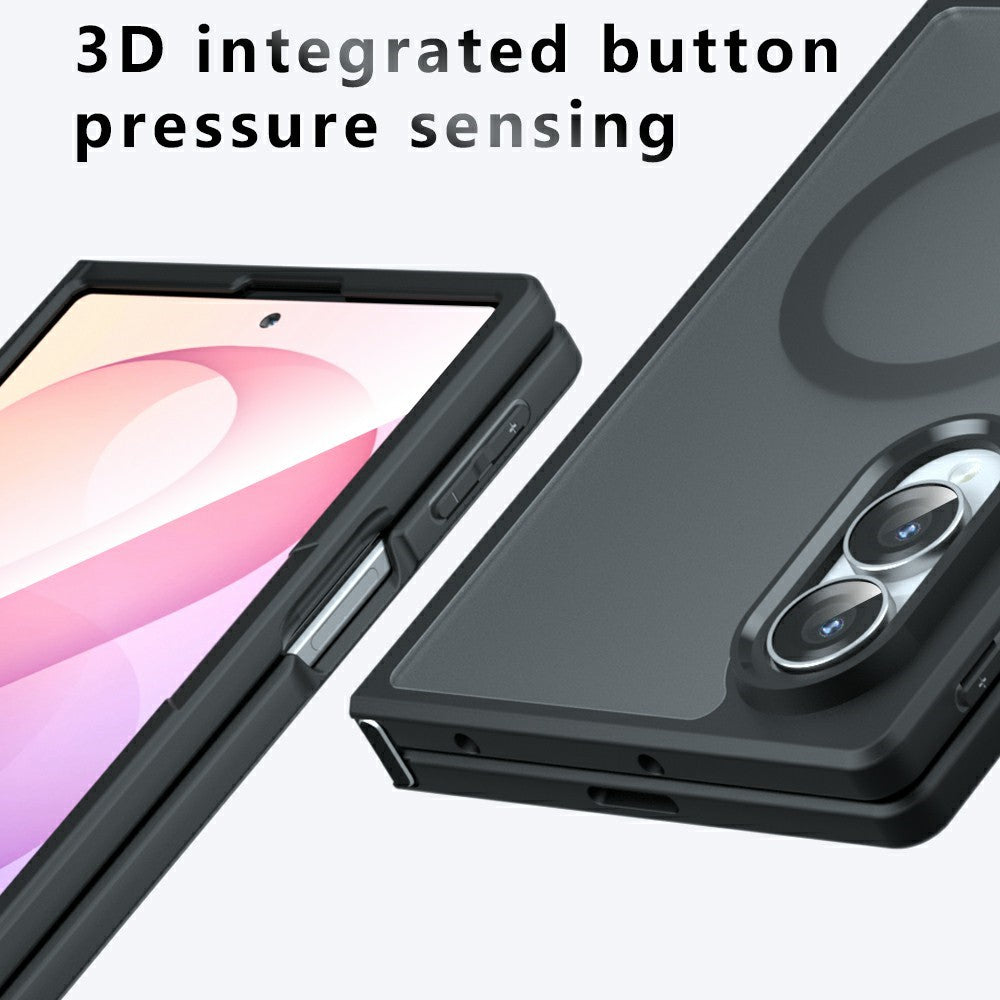 Capa MagSafe para Samsung Galaxy Z Fold8 F971, Techsuit, PureFrost, Preto Satinado