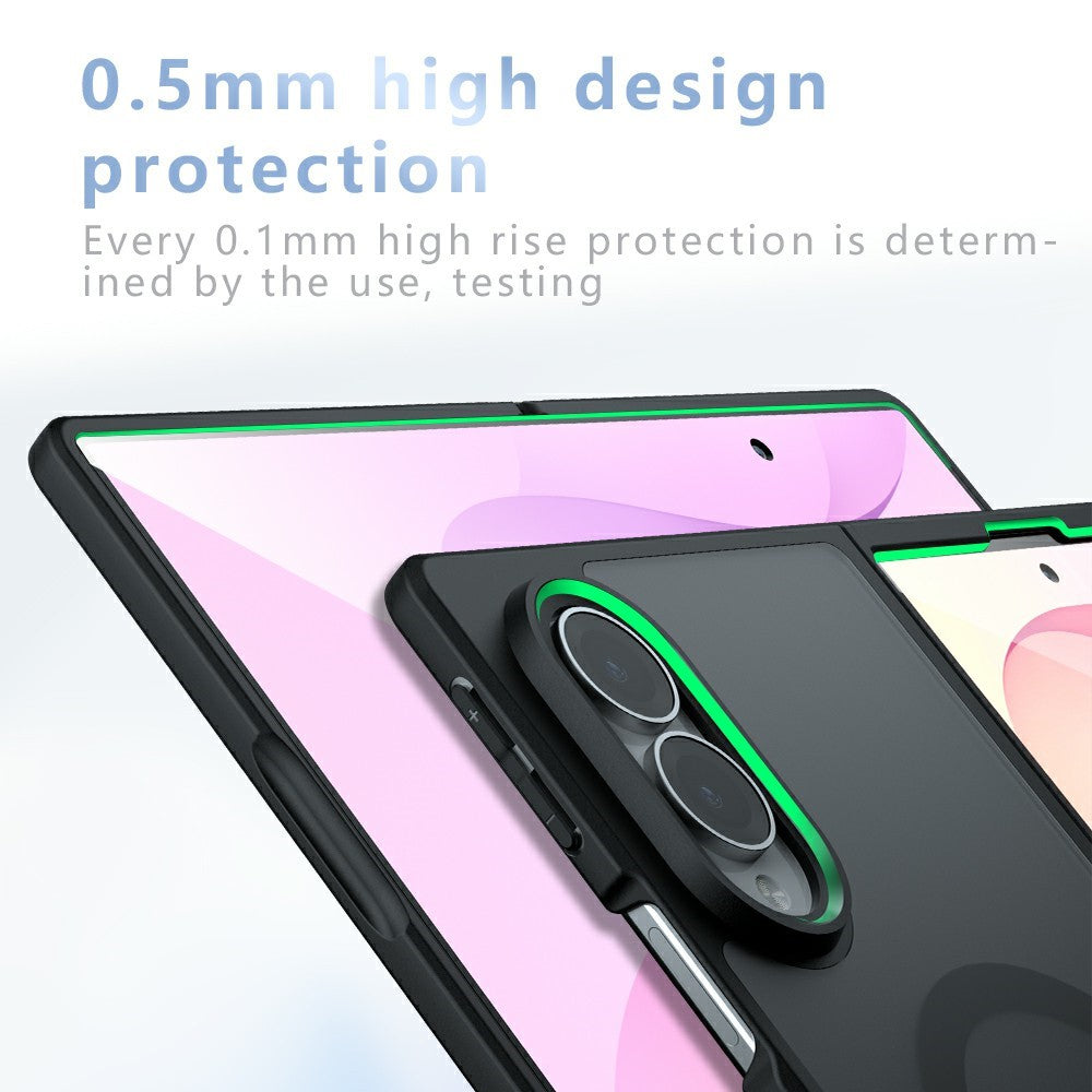Capa MagSafe para Samsung Galaxy Z Fold8 F971, Techsuit, PureFrost, Preto Satinado