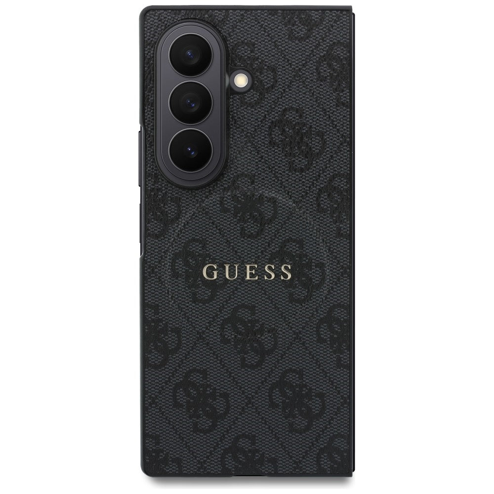 Capa MagSafe para Samsung Galaxy Z Fold8 Ultra F976, Guess, 4G Leather Classic, Preta