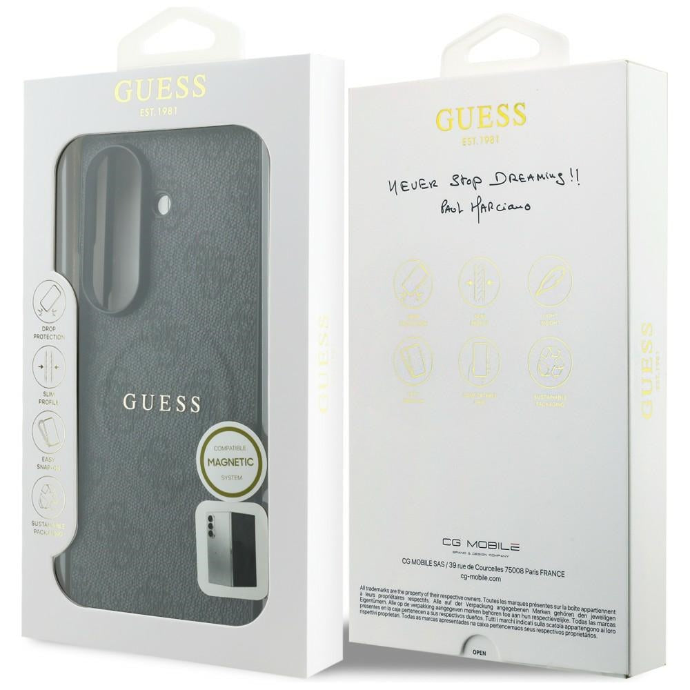 Capa MagSafe para Samsung Galaxy Z Fold8 Ultra F976, Guess, 4G Leather Classic, Preta