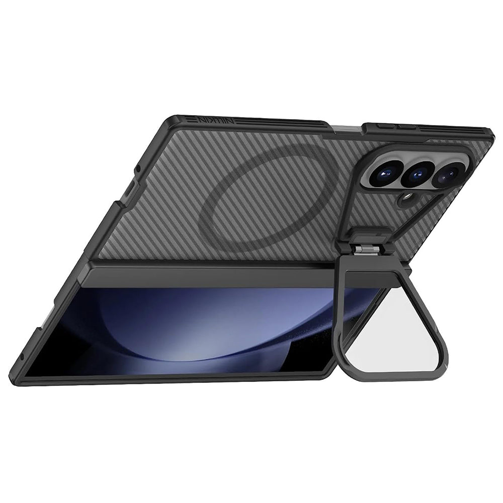 Capa MagSafe para Samsung Galaxy Z Fold8 Ultra F976, Nillkin, CamShield Pro com Tampa de Lente Transparente, Preta Transparente