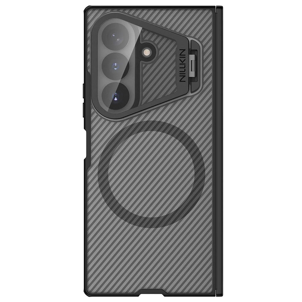 Capa MagSafe para Samsung Galaxy Z Fold8 Ultra F976, Nillkin, CamShield Pro com Tampa de Lente Transparente, Preta Transparente