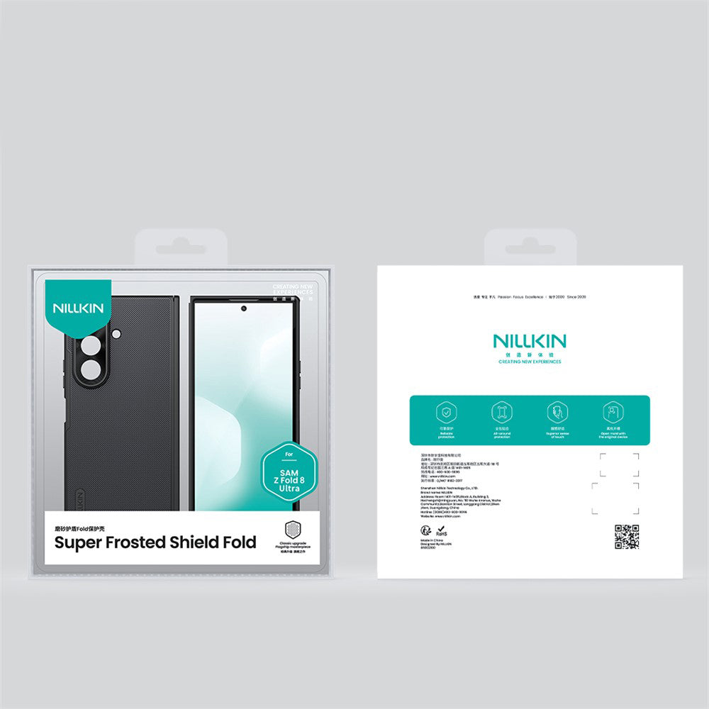 Capa MagSafe para Samsung Galaxy Z Fold8 Ultra F976, Nillkin, Super Frosted Shield, Preta