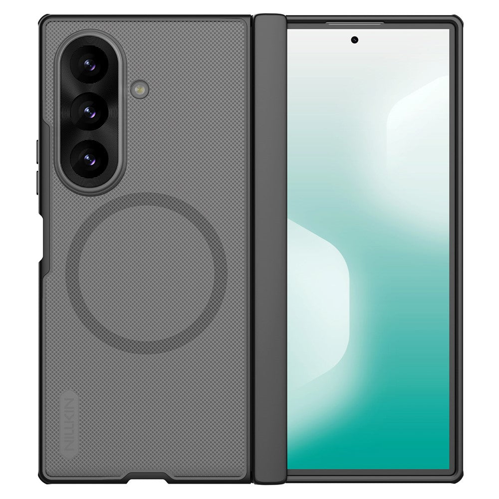 Capa MagSafe para Samsung Galaxy Z Fold8 Ultra F976, Nillkin, Super Frosted Shield, Preto Transparente
