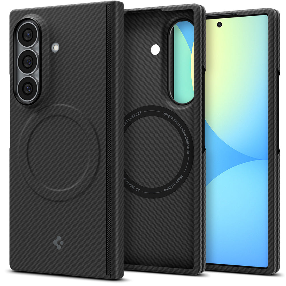 Capa MagSafe para Samsung Galaxy Z Fold8 Ultra F976, Spigen, Air Skin, Preta ACS11510