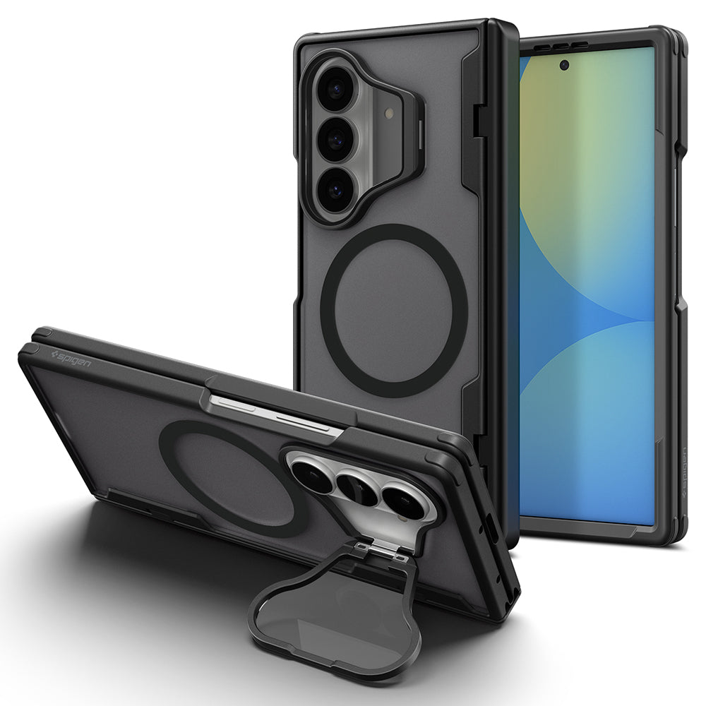Capa MagSafe para Samsung Galaxy Z Fold8 Ultra F976, Spigen, Optik Armor Pro, Preta ACS11500
