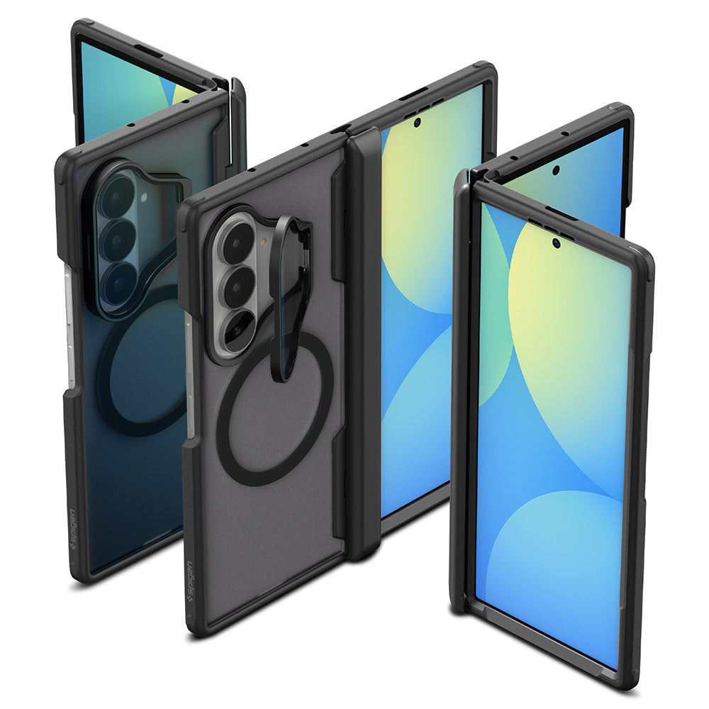 Capa MagSafe para Samsung Galaxy Z Fold8 Ultra F976, Spigen, Optik Armor Pro, Preta ACS11500