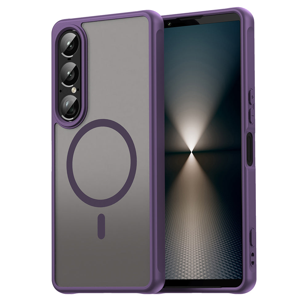 Capa MagSafe para Sony Xperia 1 VII, Techsuit, HaloFrost II, Roxo