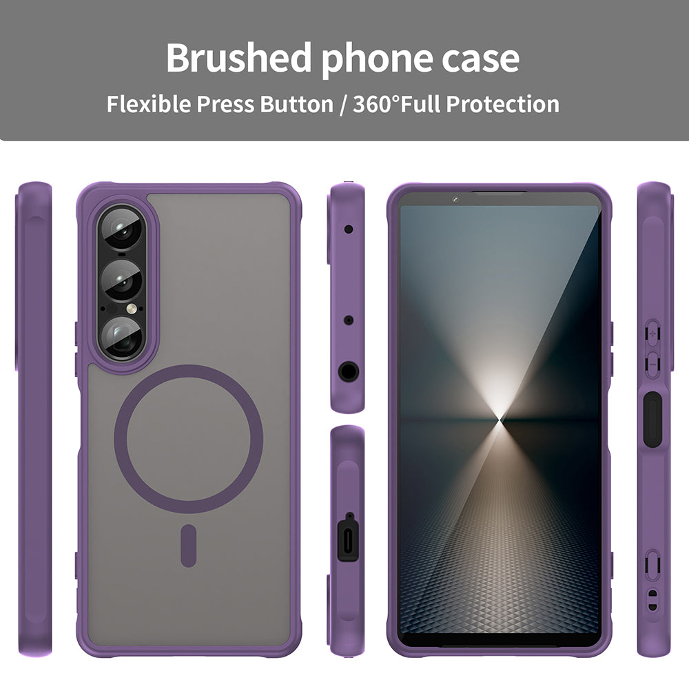 Capa MagSafe para Sony Xperia 1 VII, Techsuit, HaloFrost II, Roxo