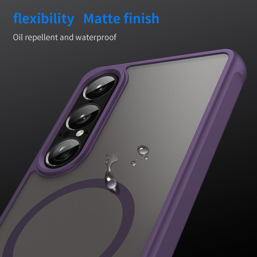 Capa MagSafe para Sony Xperia 1 VII, Techsuit, HaloFrost II, Roxo
