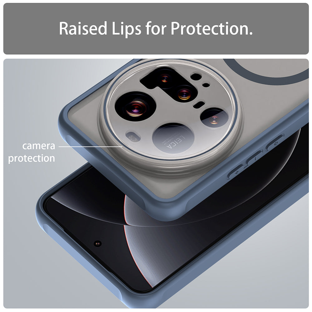 Capa MagSafe para Xiaomi 15 Ultra, Techsuit, HaloFrost II, Azul Marinho