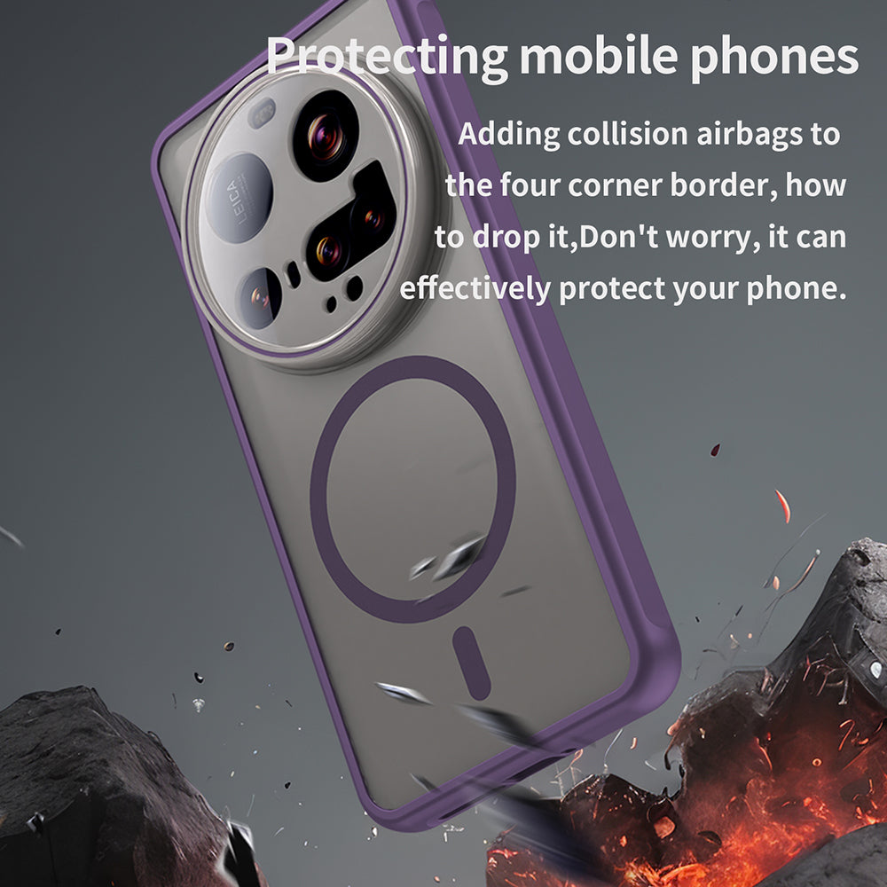 Capa MagSafe para Xiaomi 15 Ultra, Techsuit, HaloFrost II, Roxo
