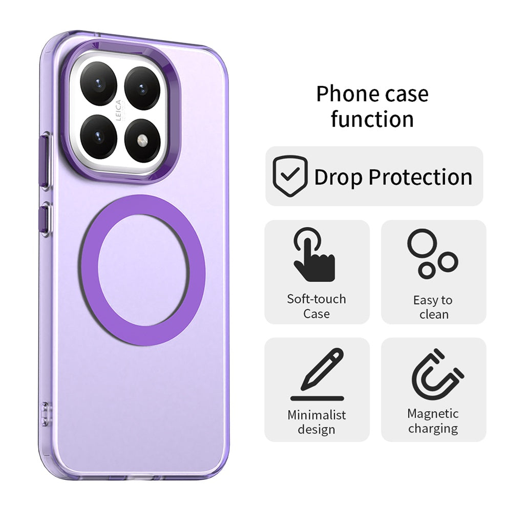 Capa MagSafe para Xiaomi 15T, Techsuit, CandyCase, Roxo