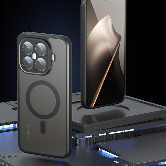 Capa MagSafe para Xiaomi 15T, Techsuit, PureFrost, Preta Fosca Satinada