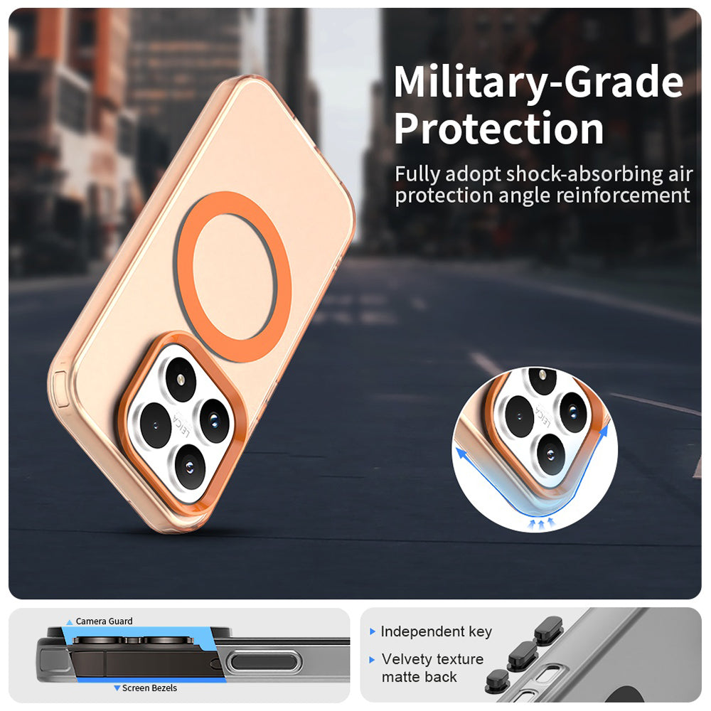 Capa MagSafe para Xiaomi 17, Techsuit, CandyCase, Laranja