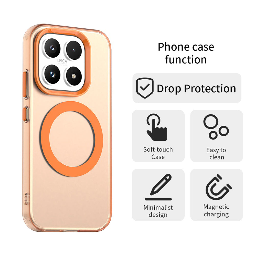 Capa MagSafe para Xiaomi 17, Techsuit, CandyCase, Laranja