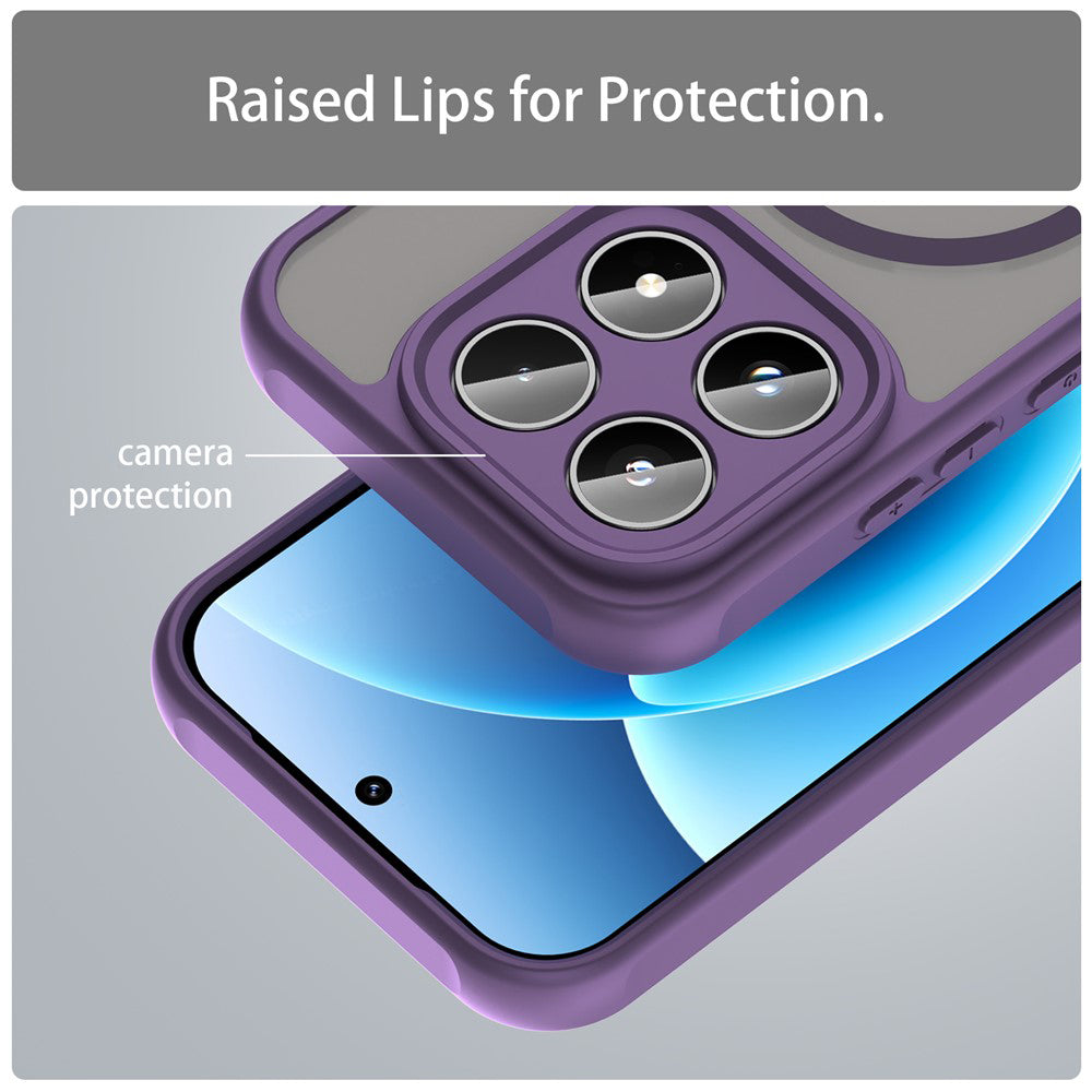 Capa MagSafe para Xiaomi 17, Techsuit, HaloFrost II, Roxo