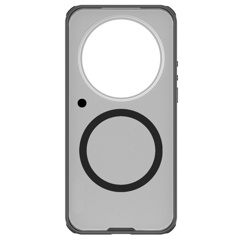 Capa MagSafe para Xiaomi 17 Ultra, Nillkin, Super Shield Pro, Preta Transparente Satinada