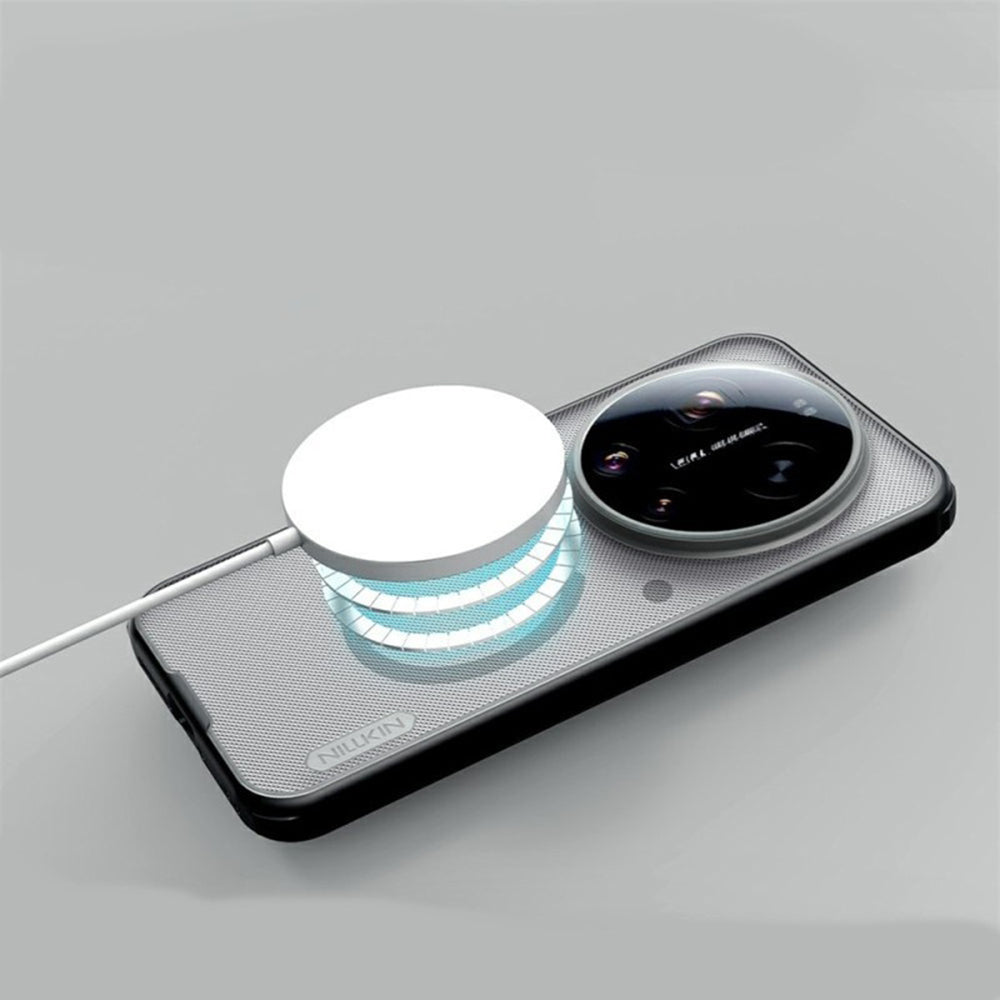 Capa MagSafe para Xiaomi 17 Ultra, Nillkin, Super Shield Pro, Preta Transparente Satinada
