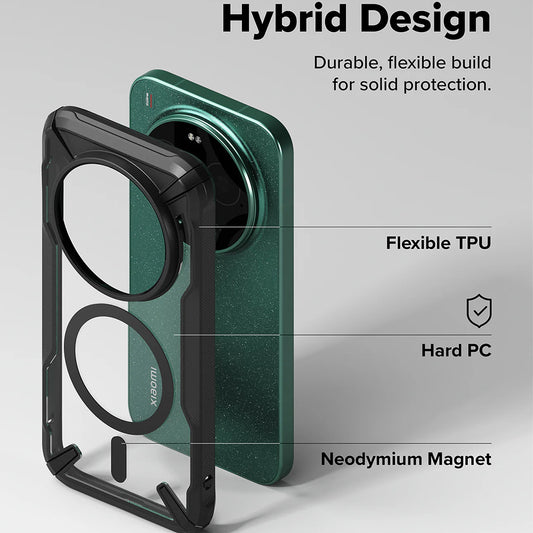 Capa MagSafe para Xiaomi 17 Ultra, Ringke, Fusion X, Preta