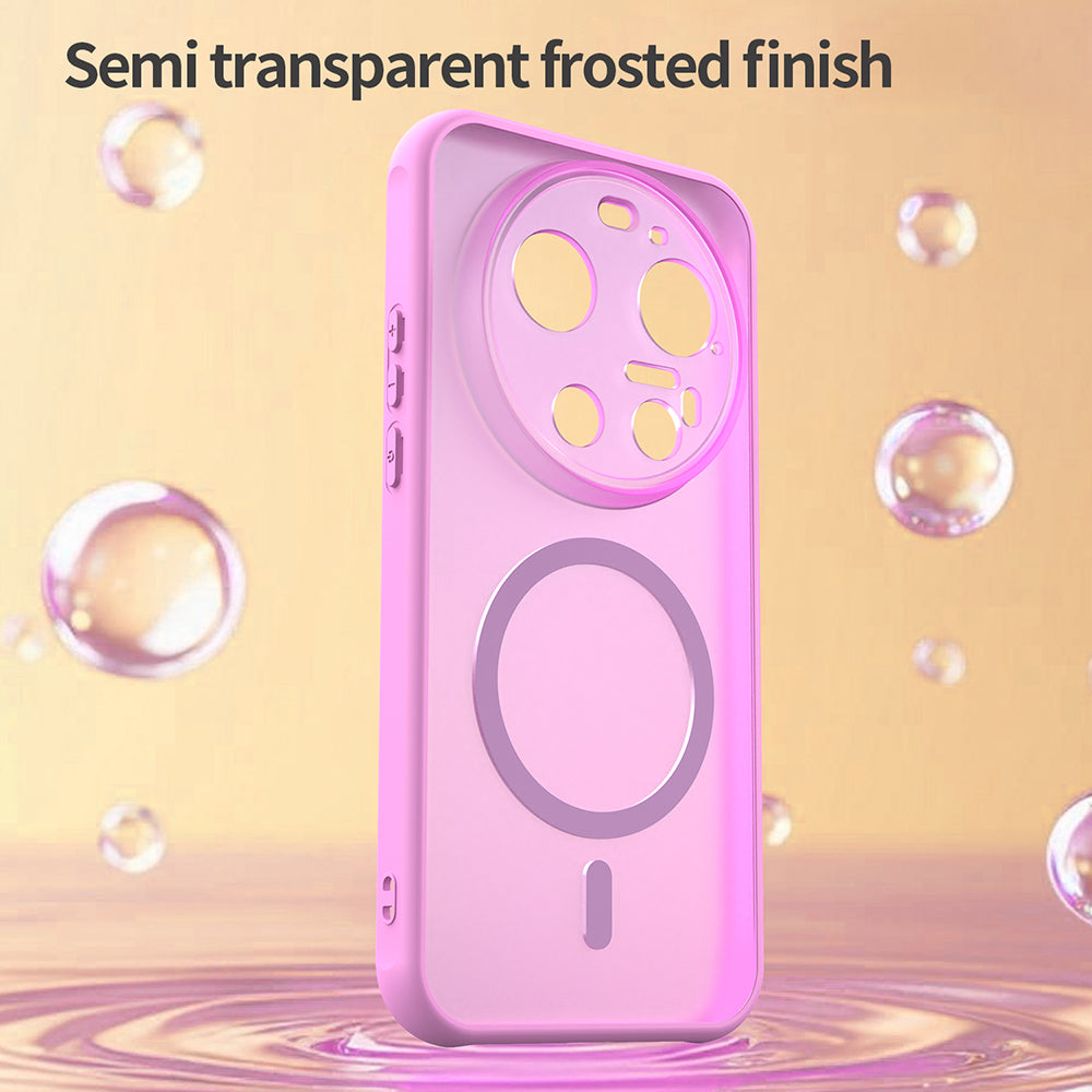 Capa MagSafe para Xiaomi 17 Ultra, Techsuit, HaloFrost II, Rosa