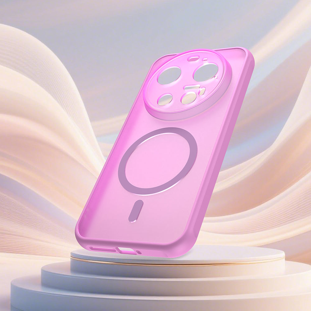Capa MagSafe para Xiaomi 17 Ultra, Techsuit, HaloFrost II, Rosa