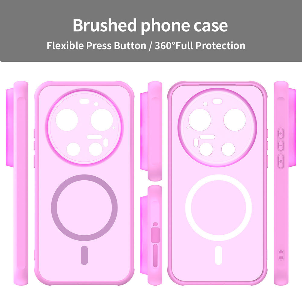 Capa MagSafe para Xiaomi 17 Ultra, Techsuit, HaloFrost II, Rosa