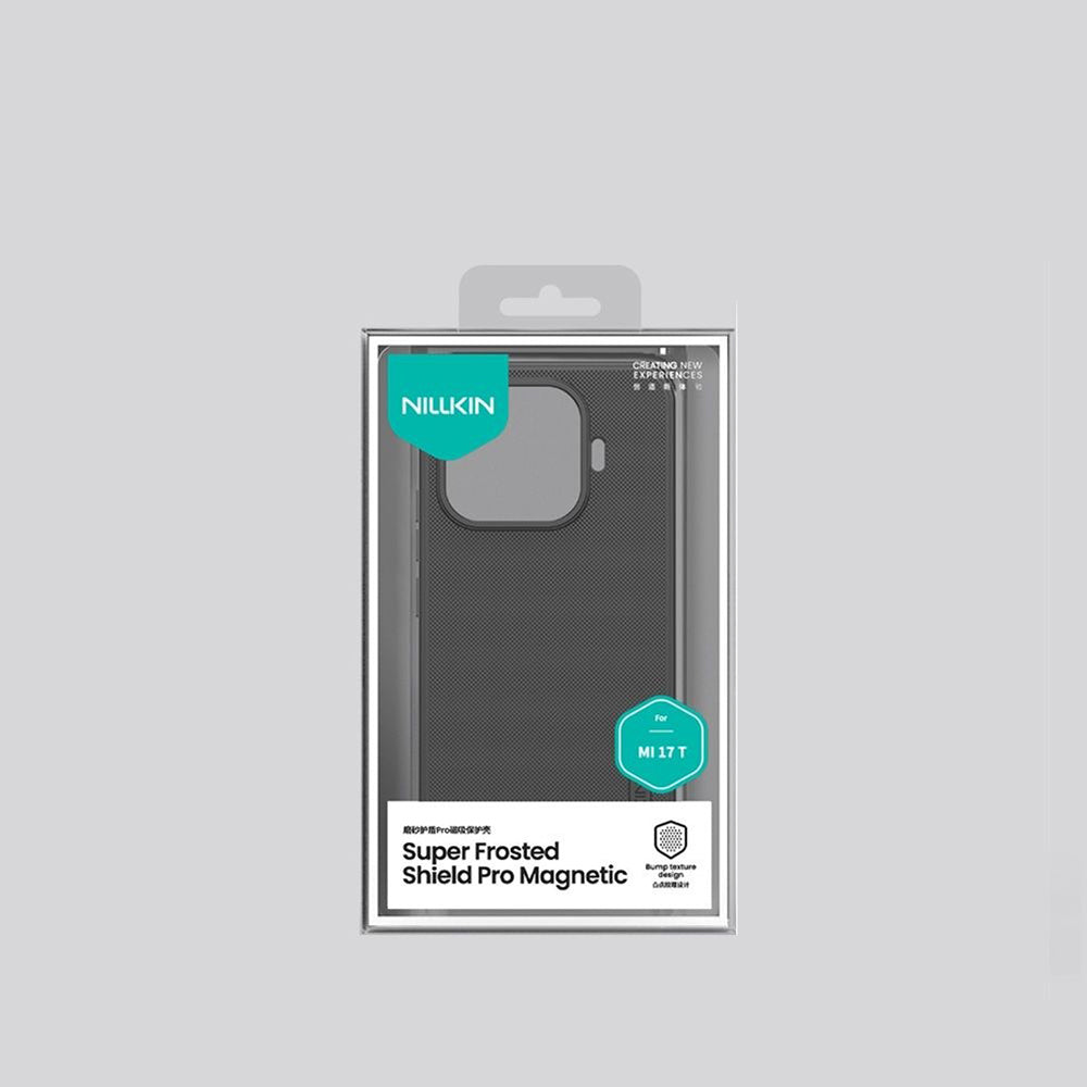 Capa MagSafe para Xiaomi 17T, Nillkin, Super Shield Pro, Preto Satinado