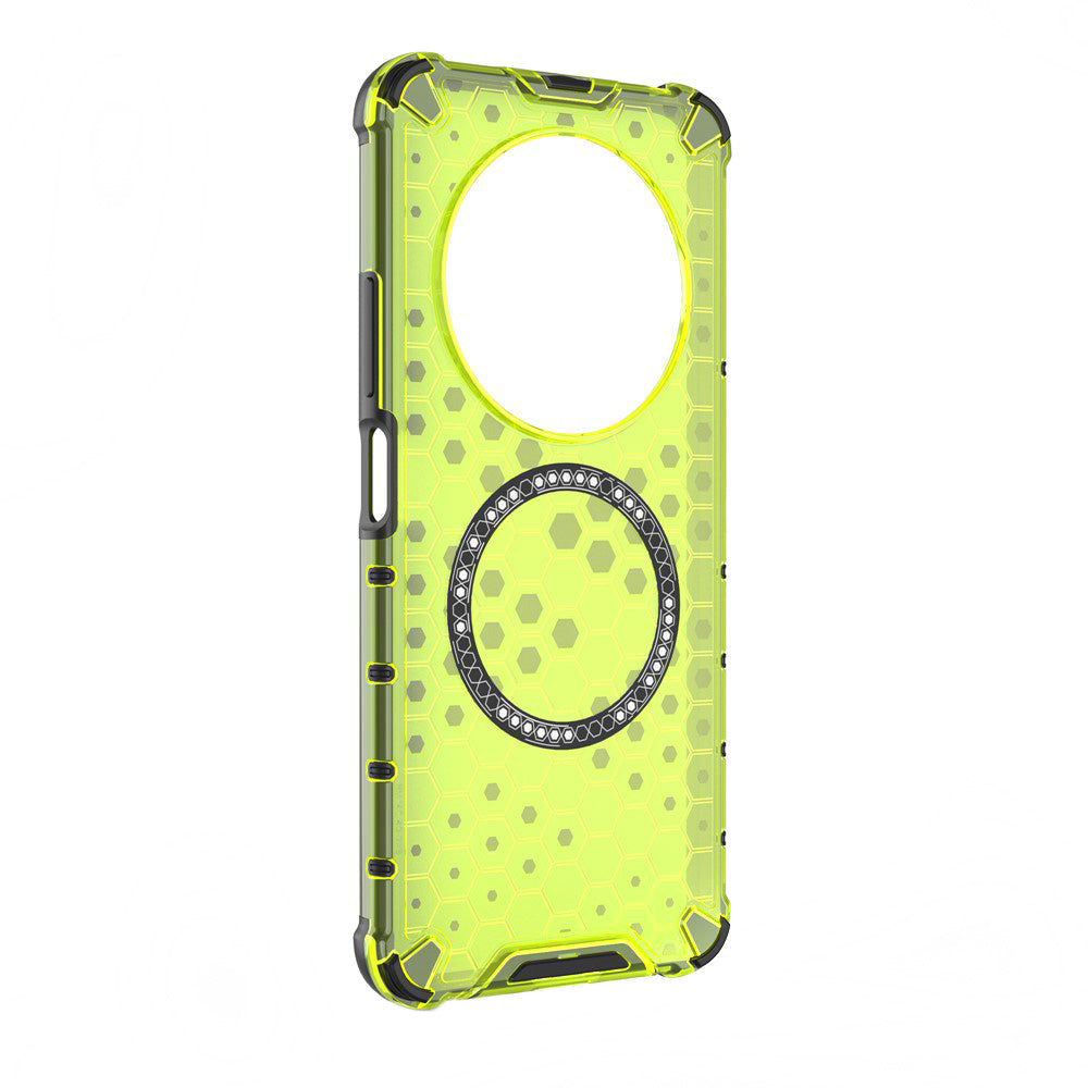 Capa MagSafe para Xiaomi Poco C75 / Redmi 14C, Techsuit, HoneyComb Shield, Verde