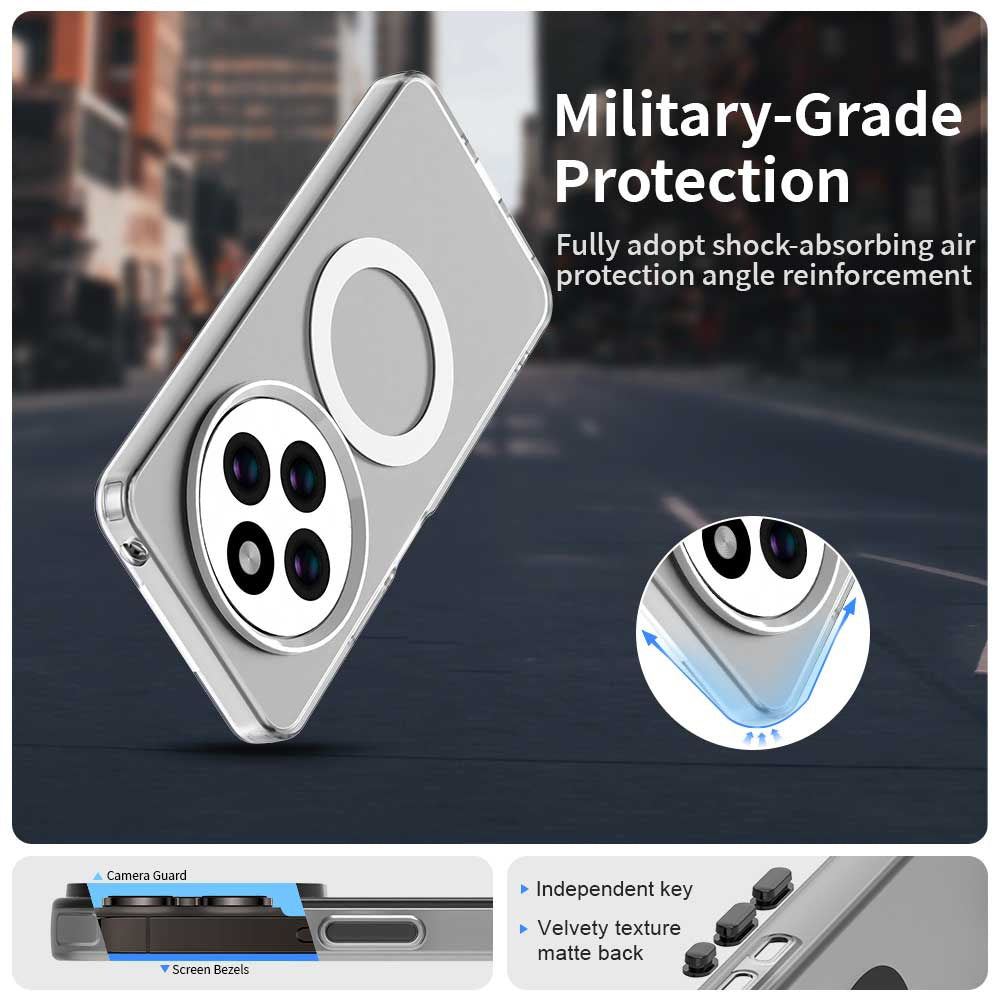 Capa MagSafe para Xiaomi Poco C75 / Redmi 14C, Techsuit, CandyCase, Branca