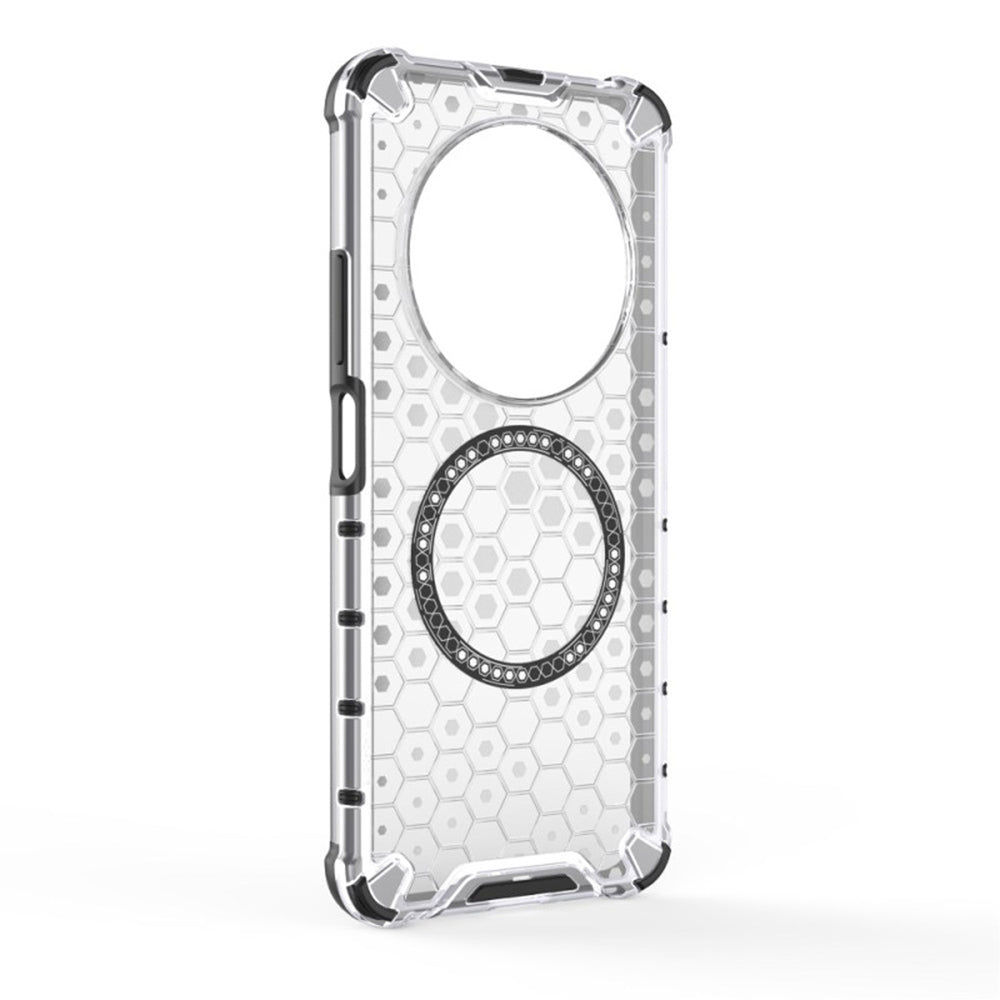 Capa MagSafe para Xiaomi Poco C75 / Redmi 14C, Techsuit, HoneyComb Shield, Branca