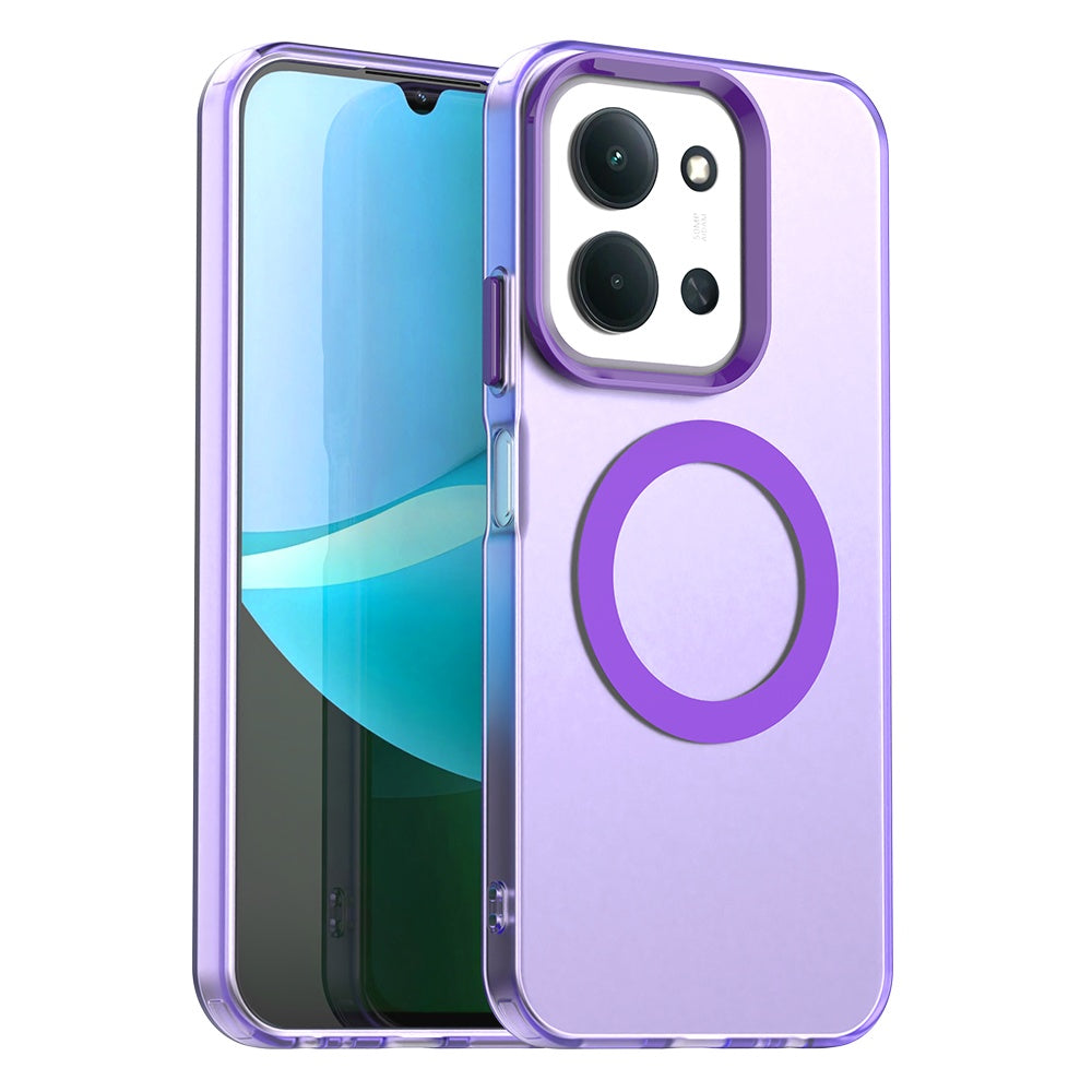 Capa MagSafe para Xiaomi Poco C85 4G / Redmi 15C 5G / 15C 4G, Techsuit, CandyCase, Roxo